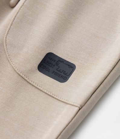 Pantalón Infantil en Microfibra con Estampado en Lettering - Talle 1 a 4 años 3