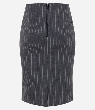 Pollera Tubo Cintura Alta con Rayas de Tiza 2