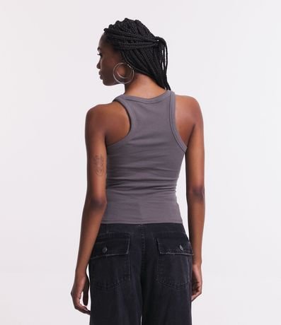 Blusa Musculosa en Rib con Textura Acanalada 3