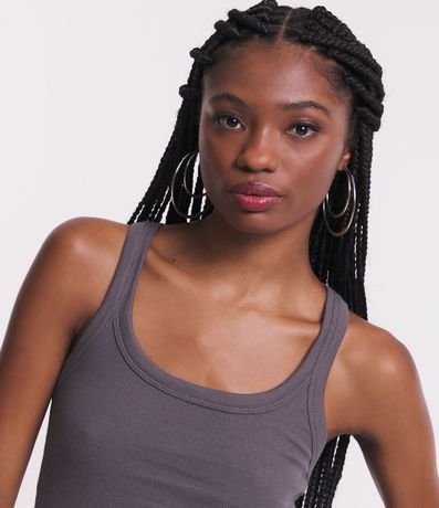 Blusa Musculosa en Rib con Textura Acanalada 4