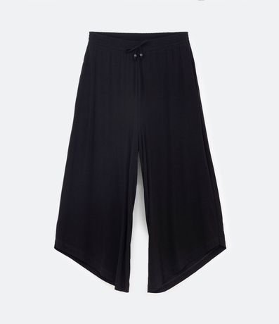 Pantalón Pantacourt en Crepé con Bajo Asimétrica Curve & Plus Size