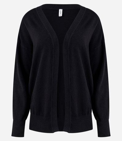 Cardigan Básico en Punto Leve 6