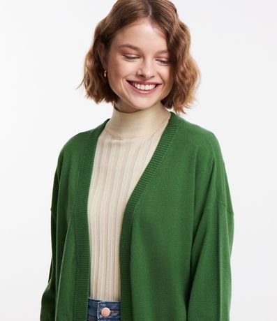 Cardigan Básico en Punto Leve 3