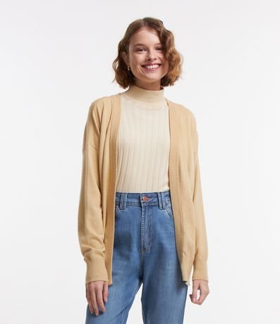 Cardigan Básico en Punto Leve 2