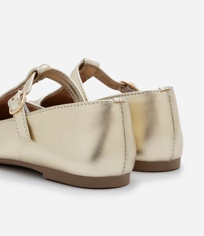 Zapatilla Infantil Metalizada con Cierre de Hebilla - Talle  20 al 27 2