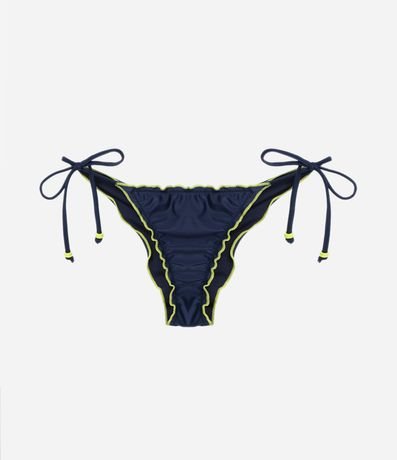 Bikini Bombacha Lazo en Poliamida con Detalles Contrastantes 1