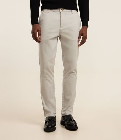 Pantalón Slim en Sarga Sastrería con Bolsillos 2