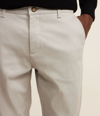 Pantalón Slim en Sarga Sastrería con Bolsillos 5