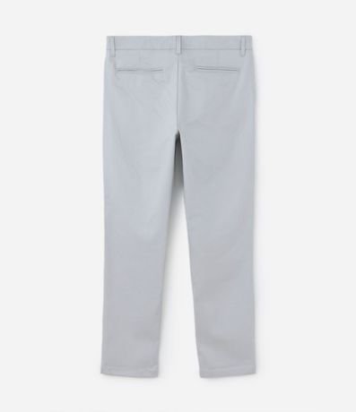 Pantalón Slim en Sarga Sastrería con Bolsillos 6