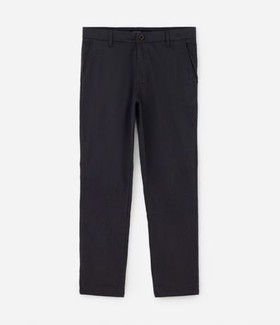 Pantalón Slim en Sarga Sastrería con Bolsillos