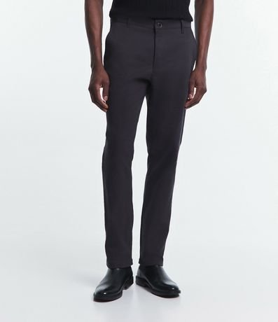 Pantalón Slim en Sarga Sastrería con Bolsillos 2