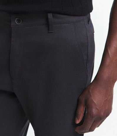 Pantalón Slim en Sarga Sastrería con Bolsillos 4