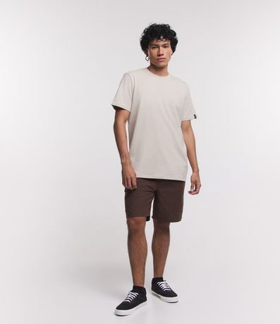 Remera Comfort Básica en Media Malla con Textura y Manga Corta 2