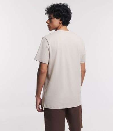 Remera Comfort Básica en Media Malla con Textura y Manga Corta 3