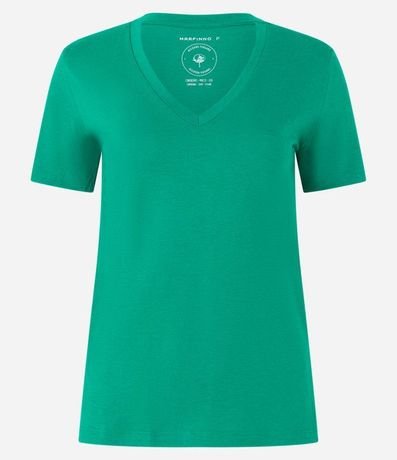 Blusa Básica en Algodón con Escote V 6