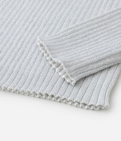 Blusa Acanalada Infantil con Hilo Metalizado y Manga Larga - Talle 5 a 14 años 4