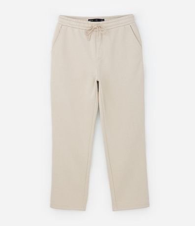 Pantalón Recto en Algodón con Bolsillos y Lazo en la Cintura 7