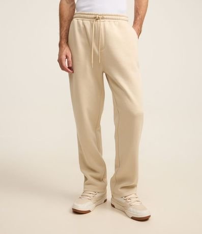 Pantalón Recto en Algodón con Bolsillos y Lazo en la Cintura 2