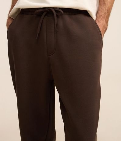 Pantalón Recto en Algodón con Bolsillos y Lazo en la Cintura 4