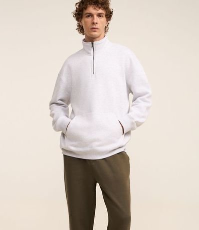 Pantalón Recto en Algodón con Bolsillos y Lazo en la Cintura 4