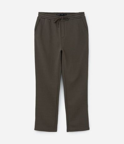 Pantalón Recto en Algodón con Bolsillos y Lazo en la Cintura 6