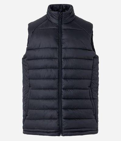 Chaleco Puffer Deportivo con Cuello Alto y Gajos 5