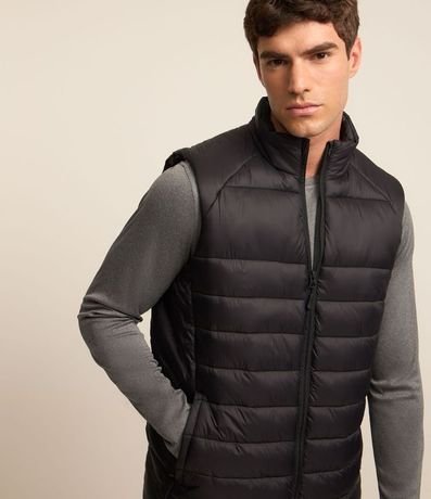 Chaleco Puffer Deportivo con Cuello Alto y Gajos 3