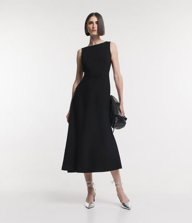 Vestido Midi sin Manga en Viscolino 1