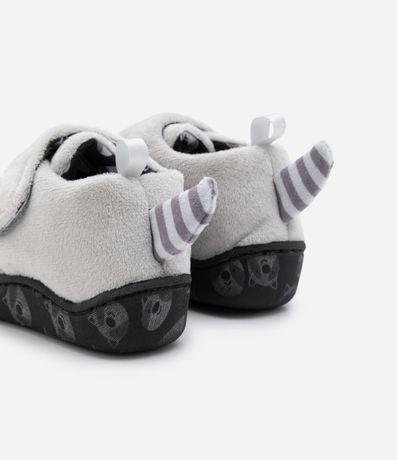 Pantufla Infantil Cerrada con Bordado de Mapache - Talle 19 al 28 2