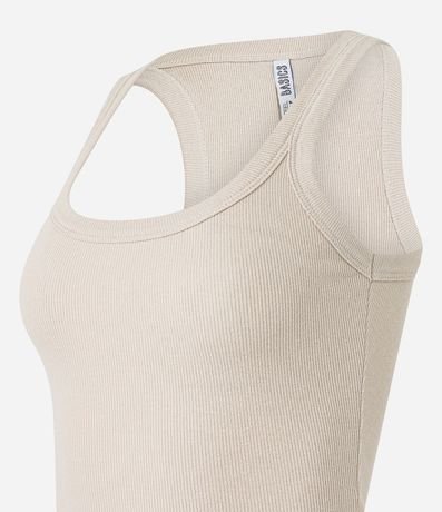 Blusa Musculosa en Rib con Textura Acanalada 6