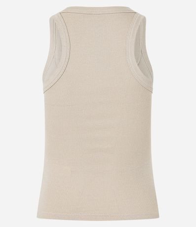 Blusa Musculosa en Rib con Textura Acanalada 7