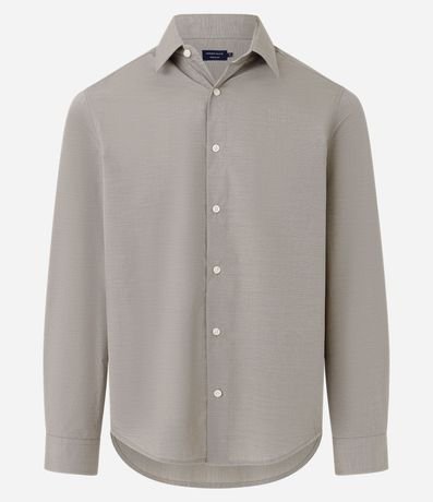 Camisa Regular Básica en Algodón con Manga Larga 5