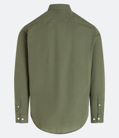 Camisa Regular Básica en Algodón con Manga Larga 6