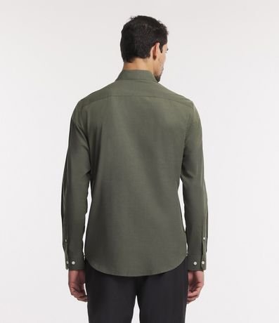 Camisa Regular Básica en Algodón con Manga Larga 3