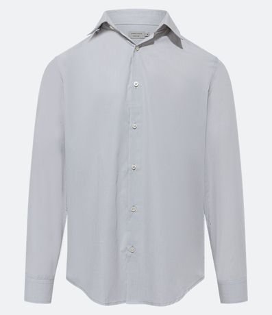 Camisa Regular Básica en Algodón con Manga Larga 6