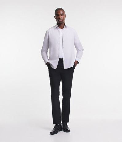 Camisa Regular Básica en Algodón con Manga Larga 2