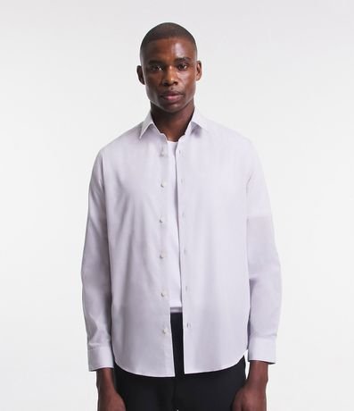 Camisa Regular Básica en Algodón con Manga Larga 4