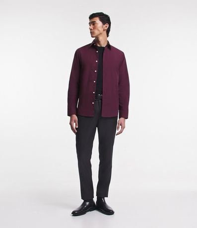 Camisa Regular Básica en Algodón con Manga Larga 2