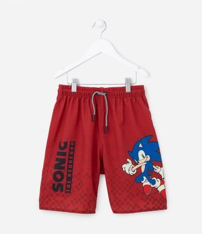 Bermuda Infantil Ligera con Estampado del Sonic - Talle 4 a 12 años 1
