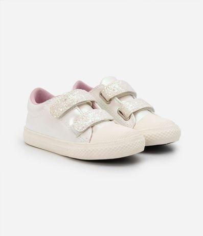 Championes Infantiles Casual con Velcro y Purpurina - Talle 20 al 27 2
