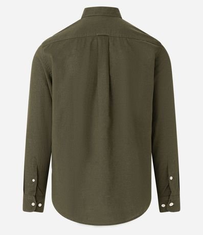 Camisa Comfort Básica en Lino Manga Larga 2