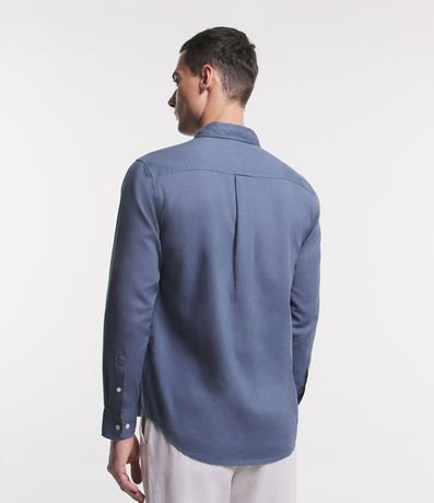 Camisa Comfort Básica en Lino Manga Larga 3