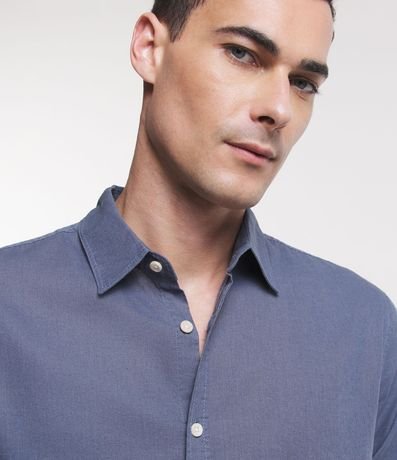 Camisa Comfort Básica en Lino Manga Larga 6