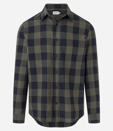 Camisa Manga Larga en Franela de Cuadros 6