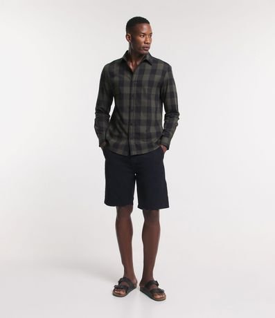 Camisa Manga Larga en Franela de Cuadros 2