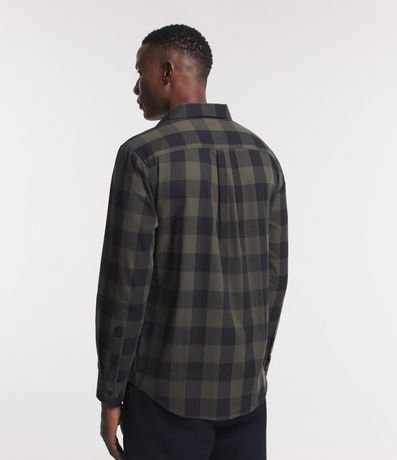 Camisa Manga Larga en Franela de Cuadros 3