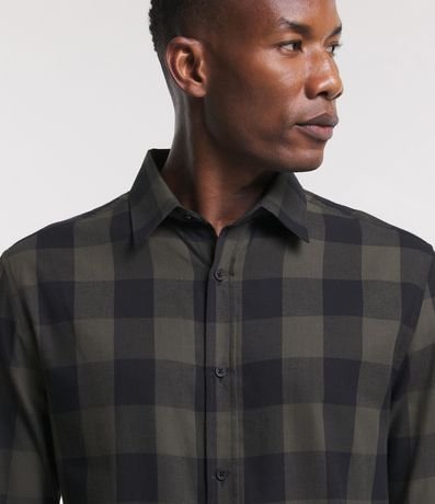 Camisa Manga Larga en Franela de Cuadros 5