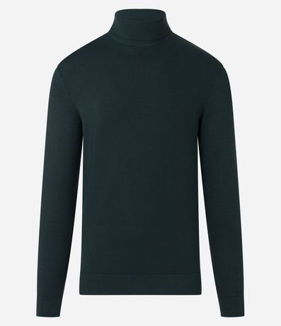 Suéter Slim en Punto con Textura y Cuello Alto 9