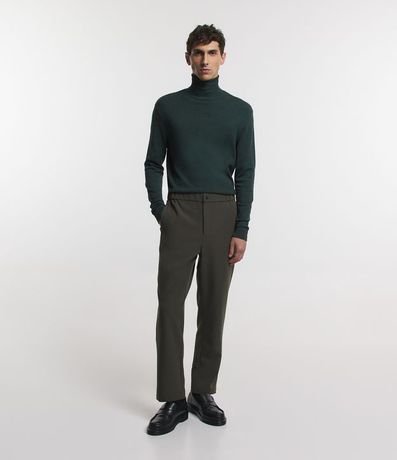 Buzo Slim Liso con Cuello Alto 2