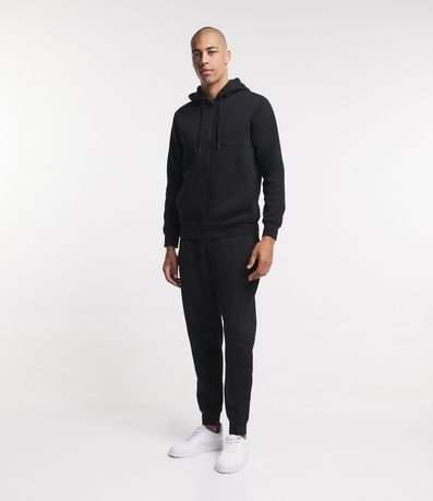 Saco Básico Deportivo en Algodón con Capucha y Cierre Delantero 2